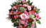 Coussin funéraire de fleurs roses pastel