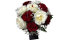 Bouquet de mariage moderne composé de roses aux couleurs chics et raffinées