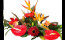 A la fois florifère et décoratif les oiseaux du paradis et les anthuriums rouges donnent le ton à la fête
